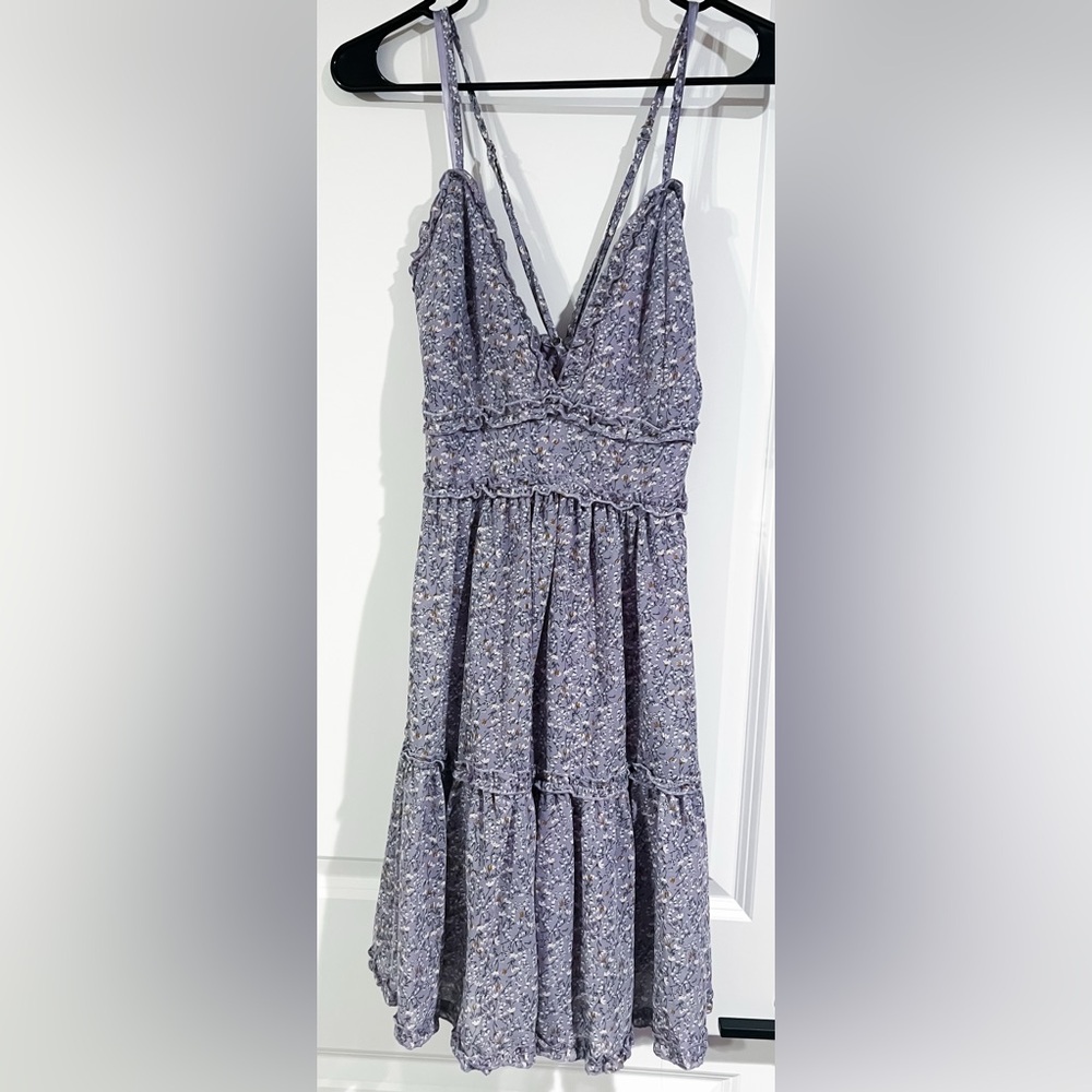 She + Sky Lavender Floral Dress